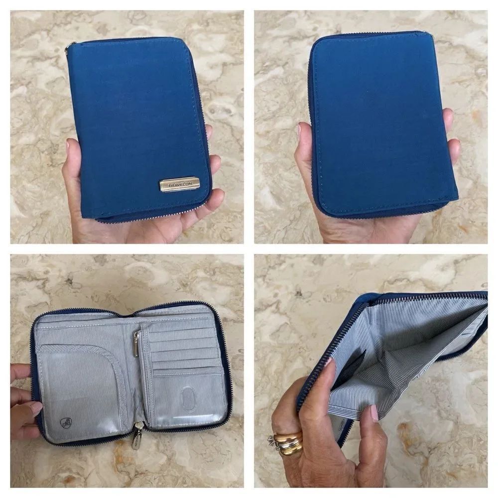 Travelon RFID Blocking Single Zip Nylon Wallet